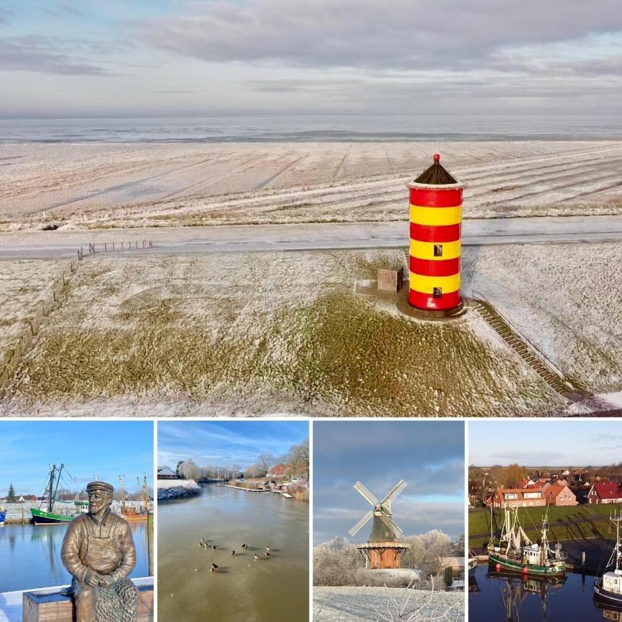 Oltmanns Ferienhaus Bummert Am Hafen Гретзиль Екстер'єр фото